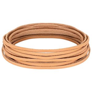 vidaXL Leather Strap Light Brown 200 x 0.3 cm Leather