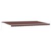 vidaXL Manual Retractable Awning Brown 600x300 cm