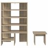 vidaXL Shoe Cabinet with Shelf 2 pcs Sonoma Oak Engineered Wood
