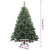 vidaXL Artificial Christmas Tree with 150 LEDs Green 150 cm PE and PVC