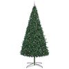 vidaXL Christmas Tree with Decorative String Lights Green 400 cm PVC