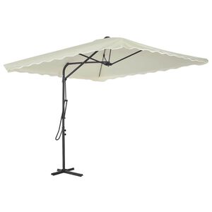 vidaXL Garden Parasol | Sand | Polyester | 250x250 cm | Rotatable