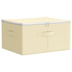 vidaXL Storage Box Non-woven fabric 43 x 34 x 23 cm 33.6 L Cream