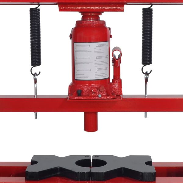vidaXL Shop Press 20 Ton Red