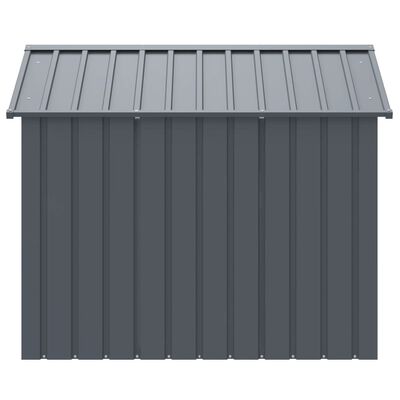 vidaXL Dog House with Roof Anthracite 117x153x123 cm Galvanised Steel
