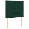 vidaXL Box Spring Bed with Mattress Dark Green 120x190 cm Small Double Velvet