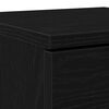 vidaXL Shoe Cabinet Black Oak 29.5 x 35 x 70 cm Engineered Wood