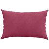 vidaXL Sofa Pillows 2 pcs Wine Red 60 x 40 cm Corduroy Fabric