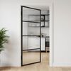 vidaXL Home Door 102 x 201.5 x 3.5 cm Aluminium and Tempered Glass