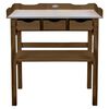 Esschert Design Potting Table with Drawers Brown