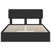 vidaXL Storage Bed with Headboard Black 140 x 190 cm Engineered Wood