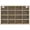 vidaXL Shoe Cabinet Sonoma Oak 103 x 30 x 67 cm Engineered Wood