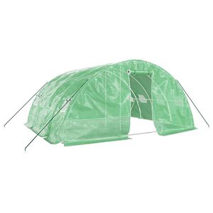 vidaXL Greenhouse with Steel Frame Green 20 m&sup2; 5x4x2.3 m