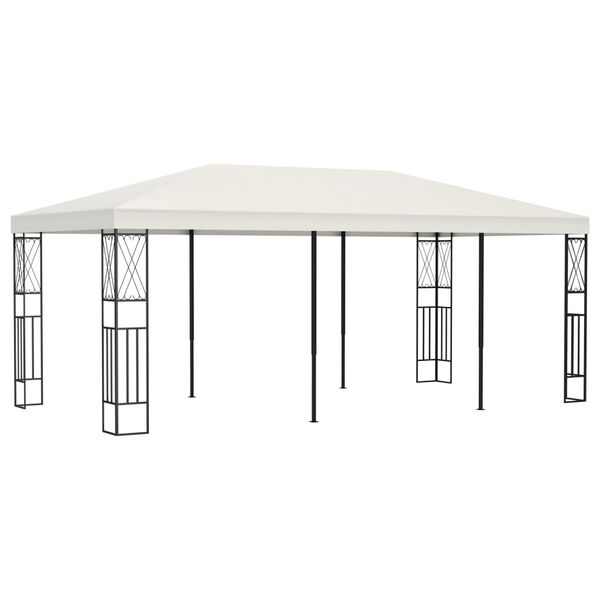vidaXL Gazebo 3x6 m Cream Fabric