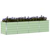 vidaXL Planter Green 320 x 80 x 75 cm Steel