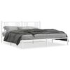 vidaXL Metal Bed Frame without Mattress with Headboard White 183x213cm
