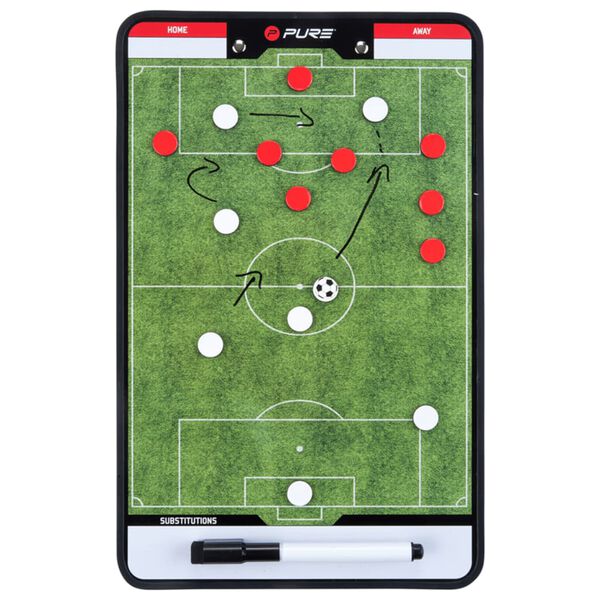 Pure2Improve Double-sided Coach Board Football 35x22 cm P2I100680