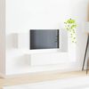 vidaXL TV Cabinet Set Wall-mounted 4 pcs White Engineered Wood
