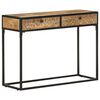 vidaXL Console Table 100x35x75 cm Solid Mango Wood