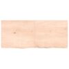 vidaXL Table Top 140x60x(2-6) cm Untreated Solid Wood Oak