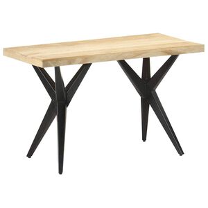 vidaXL Dining Table 120x60x76 cm Solid Mango Wood
