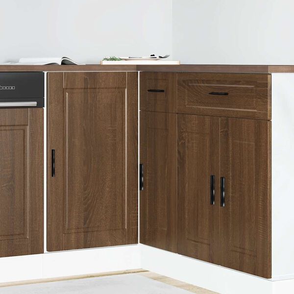 vidaXL Kitchen Base Cabinet Porto Brown Oak Engineered Wood