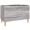 vidaXL Record Cabinet Grey Sonoma 74.5x38x48 cm Engineered Wood