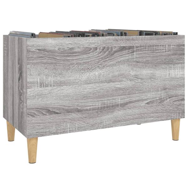vidaXL Record Cabinet Grey Sonoma 74.5x38x48 cm Engineered Wood