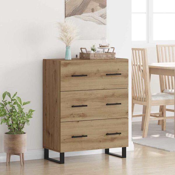 vidaXL Sideboard with Drawer Artisan Oak 69.5 x 34 x 90 cm