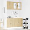 vidaXL 4 Piece Kitchen Cabinet Set Porto Sonoma Oak Engineered Wood
