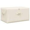 vidaXL Storage Boxes 2 pcs Fabric 43x34x23 cm Cream