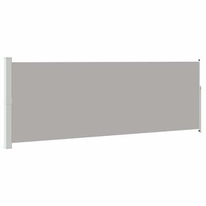 vidaXL Retractable Side Awning 160 x 500 cm Grey