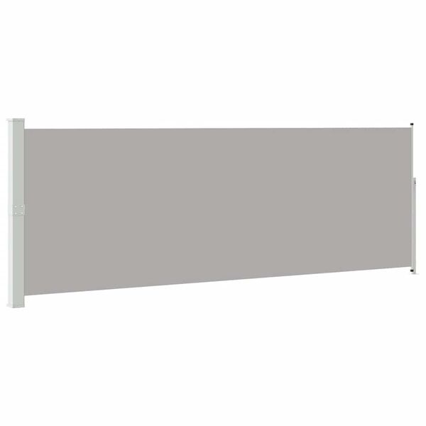 vidaXL Retractable Side Awning 160 x 500 cm Grey