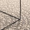 vidaXL Rug ZIZUR Cream 120x170 cm Jute Look Indoor and Outdoor