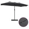 vidaXL Garden Parasol Anthracite 385 x 209 x 244 cm Polyester