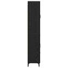 vidaXL Highboard Black Oak 69.5 x 34 x 180 cm Engineered Wood