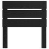 vidaXL Headboard with Headboard Black Oak 75 cm Engineered Wood