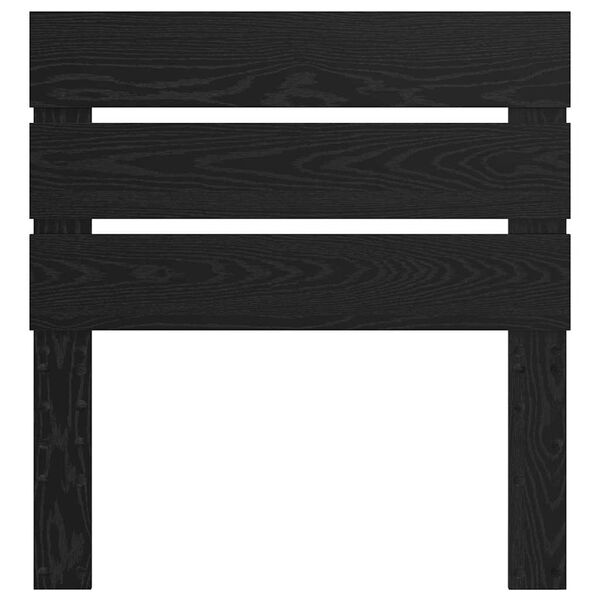 vidaXL Headboard with Headboard Black Oak 75 cm Engineered Wood