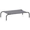 vidaXL Elevated Dog Bed Grey 90x50x20 cm Oxford Fabric and Steel