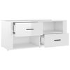 vidaXL TV Cabinet High Gloss White 100x35x40 cm Engineered Wood