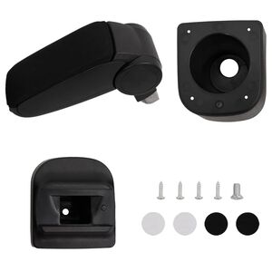 vidaXL Car Armrest for VW POLO 6R/6C (2009-2017) Black 12x34x(35-47) cm ABS