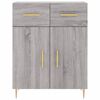 vidaXL Highboard Grey Sonoma 69.5x34x180 cm Engineered Wood