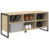 vidaXL Shoe Cabinet Sonoma 100 x 35 x 44 cm Engineered Wood