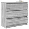 vidaXL Sideboard Grey Sonoma 80x35x76 cm Engineered Wood
