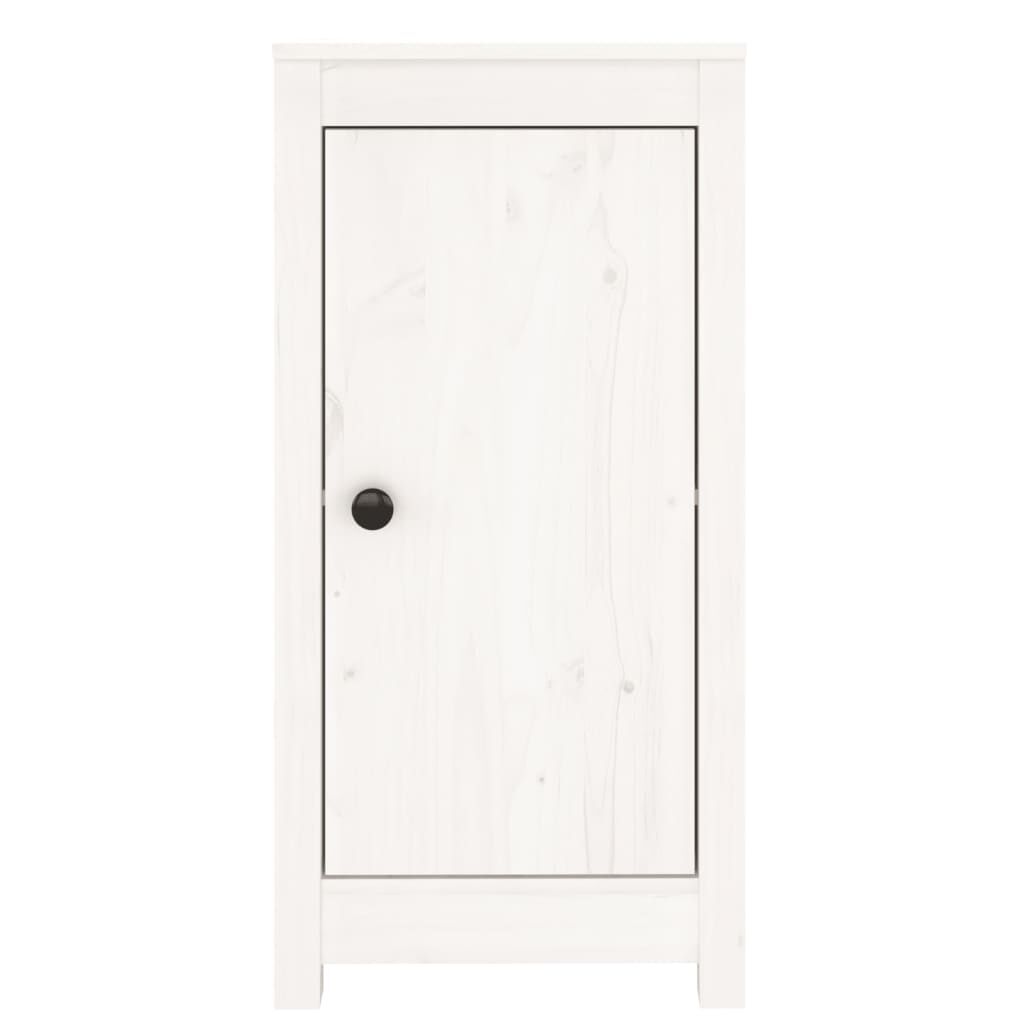 vidaXL Sideboard White 40x35x80 cm Solid Wood Pine vidaXL