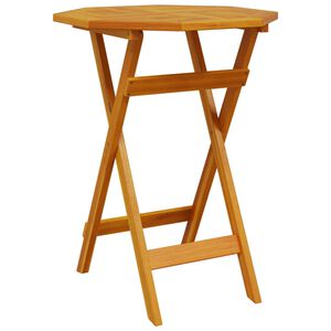 vidaXL Folding Garden Table &Oslash;60x75 cm Solid Wood Acacia