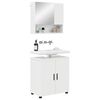 vidaXL Bathroom Furniture Set Wall-mounted 2 pcs High Gloss White