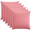 vidaXL Cushion Cover 6 pcs HEERLEN Pink 60 x 60 cm Fabric