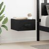 vidaXL Bedside Cabinet Black Oak 35 x 35 x 20 cm Engineered Wood