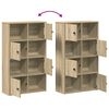 vidaXL Bookcase Sonoma Oak 60x24x101.5 cm Engineered Wood
